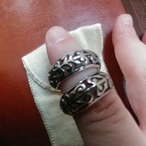 James Avery heart scroll posts